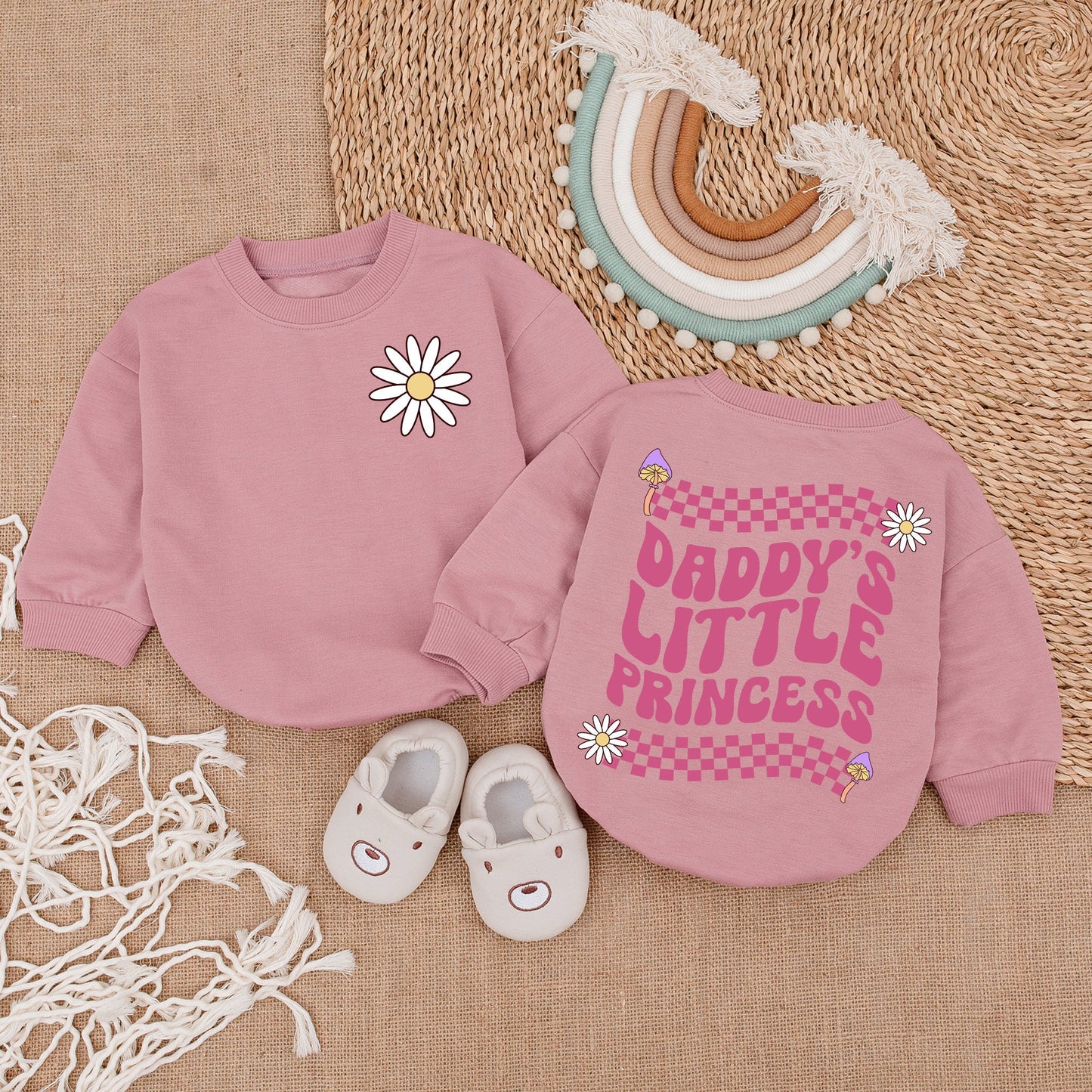 Daddy's Little Princess Romper Baby Girl Outfit Gift, Daddy & Me Bodysuit, Baby Girl Clothes, Coming Home Outfit, Soft & Comfortable