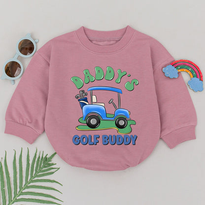 Daddy's Golf Buddy Baby Romper: Future Golfer Outfit for Baby Boy, Father's Day Gift, Cute Golf Cart Bodysuit Newborn Coming Home Clothes, Dad and Me Fun (139 chars)