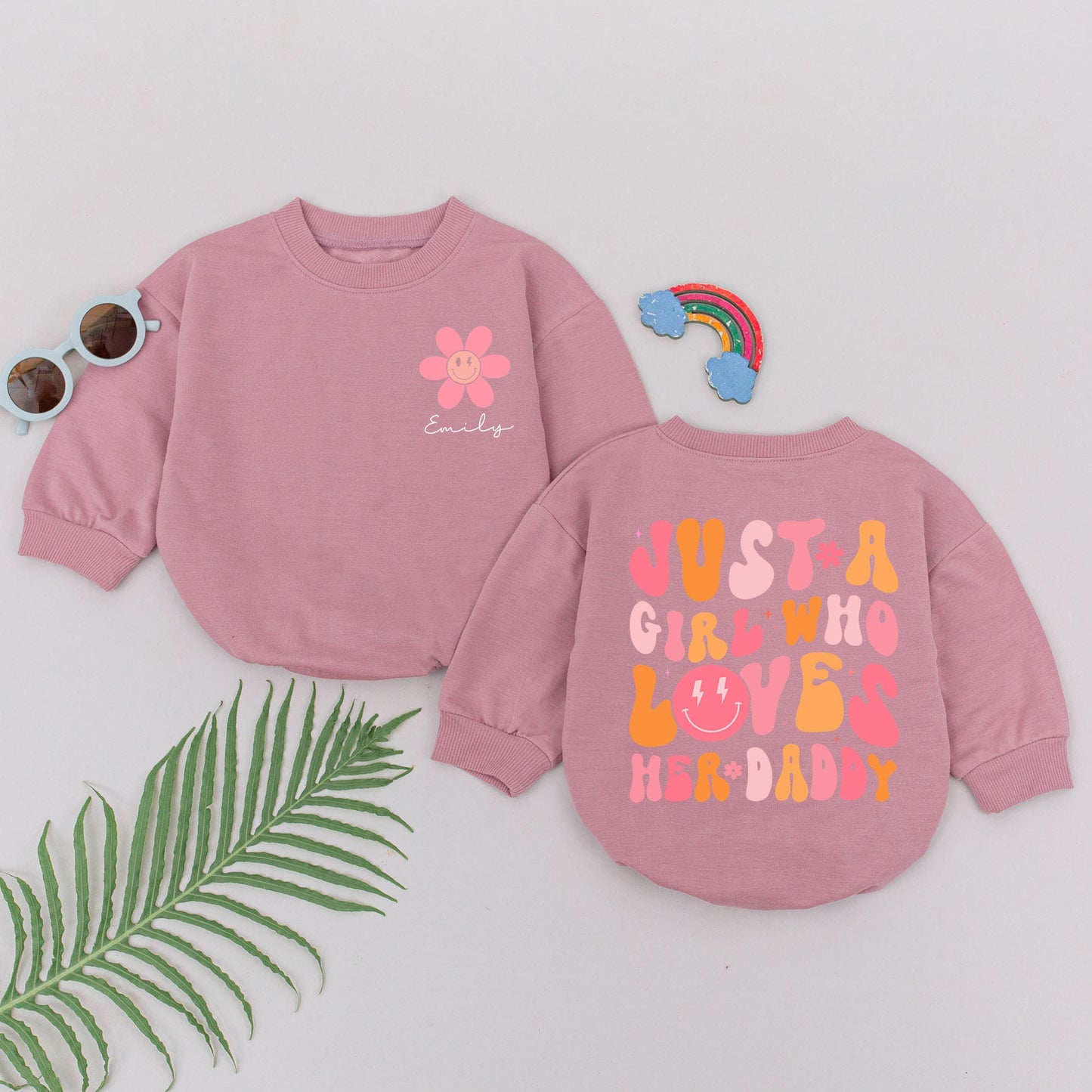 A Girl Loves Her Daddy Romper Newborn Baby Girl Outfit perfect Daddy's Girl Bodysuit Gift for Father's Day or Baby Shower
