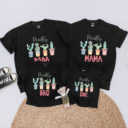 Cute Cactus Family Matching Shirts First Fiesta Birthday Outfit Baby Bodysuit Whats Up Succa First Birthday Party Mom Dad Matching Tees