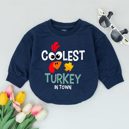 Retro Thanksgiving Baby Romper: Cute & Cozy Autumn Bodysuit Gift