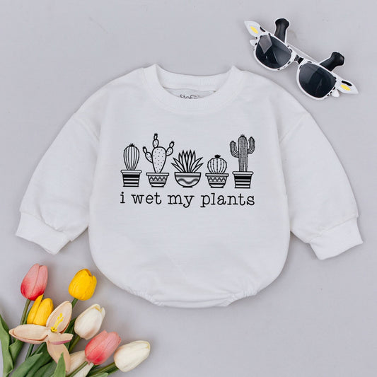 Retro Plant Baby Romper - Funny Cactus Toddler Gift, Unisex Outfit