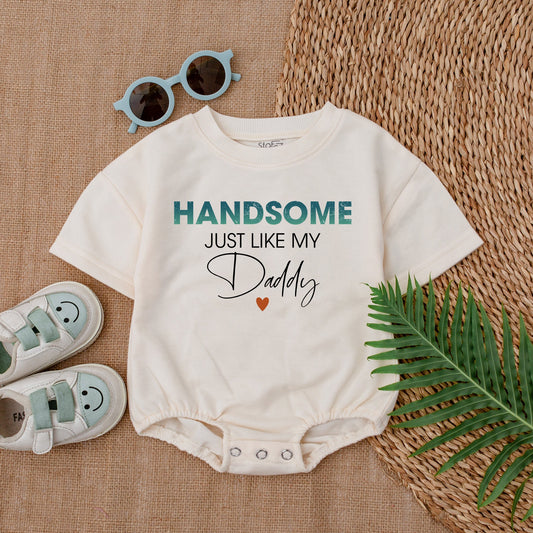 Daddy & Me First Father's Day Romper – Baby Boy Short Sleeve Outfit