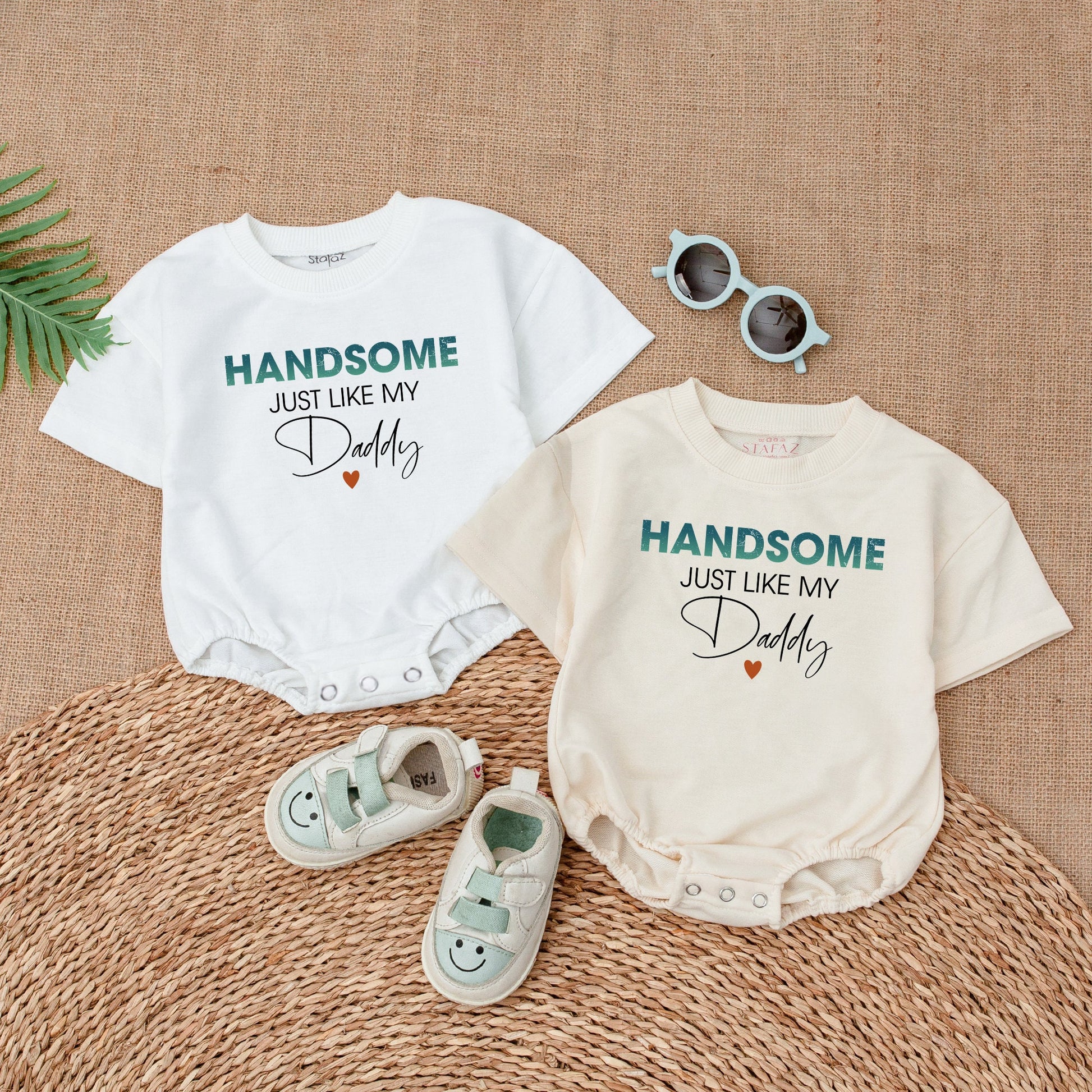 Daddy & Me First Father's Day Romper – Baby Boy Short Sleeve Outfit