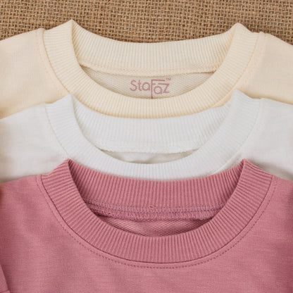 Retro Ghost Trick or Treat Baby Romper Bodysuit with Flying Bats and Stars, Fall Halloween Bubble Sweatshirt Outfit for Infant Girl Boy Shower Gift