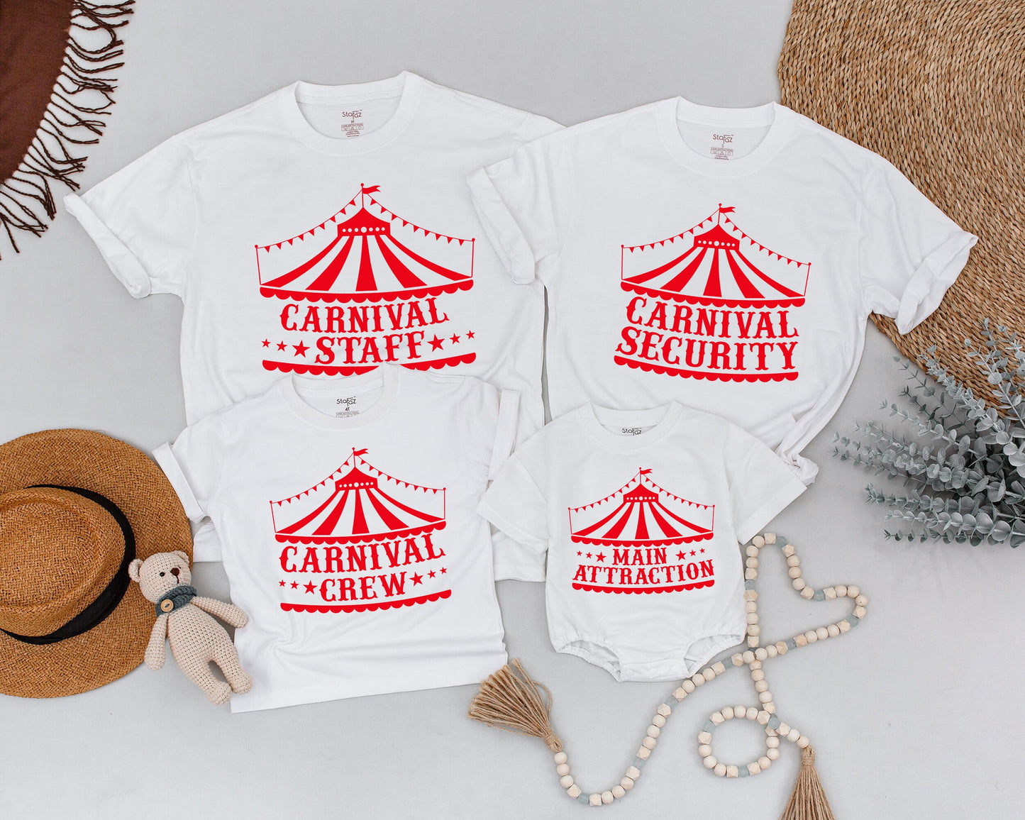 Carnival Birthday Crew Tee: Matching Family, Ring Leader & Main Attraction