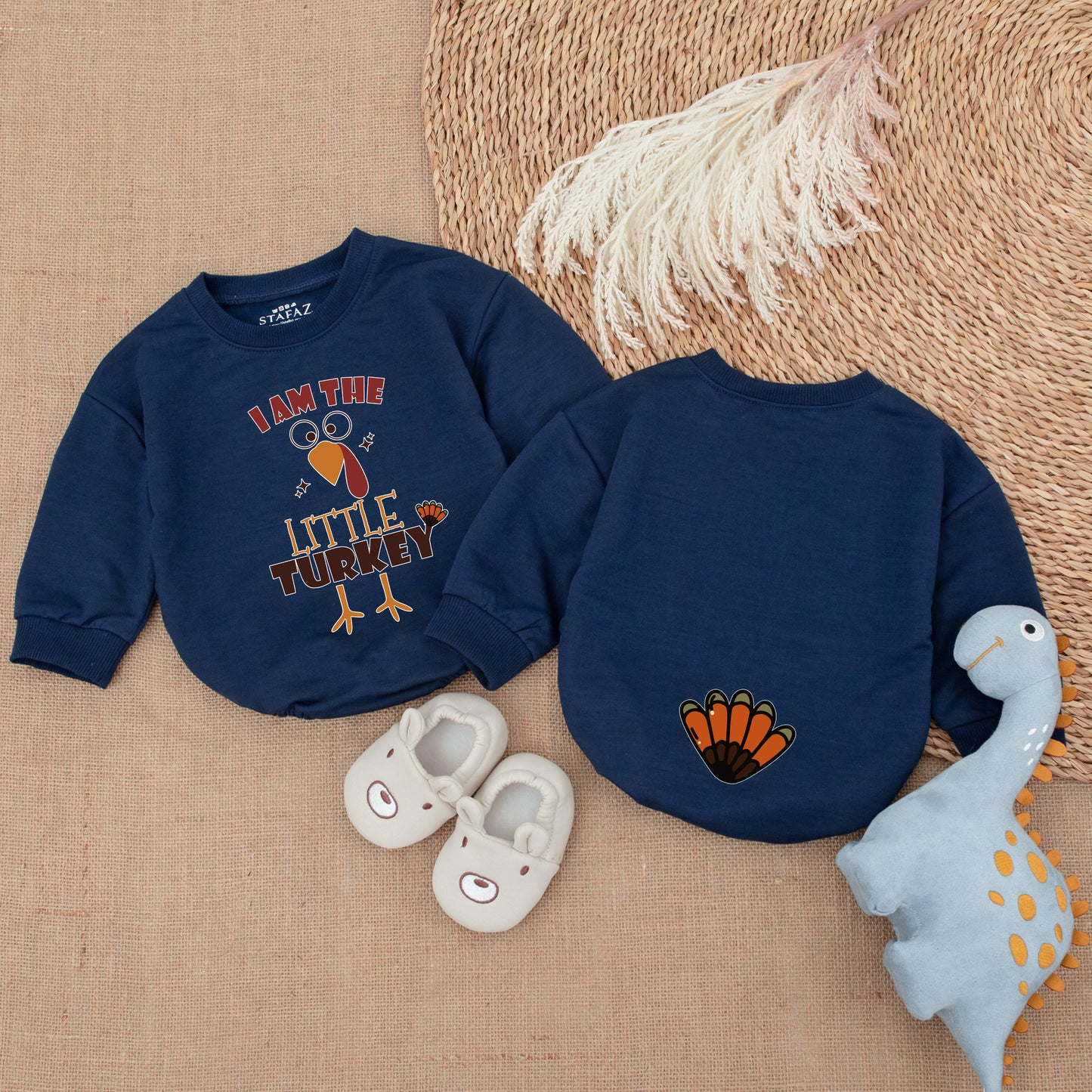 Thanksgiving Romper - Infant Outfit for First Fall & Gender Reveal