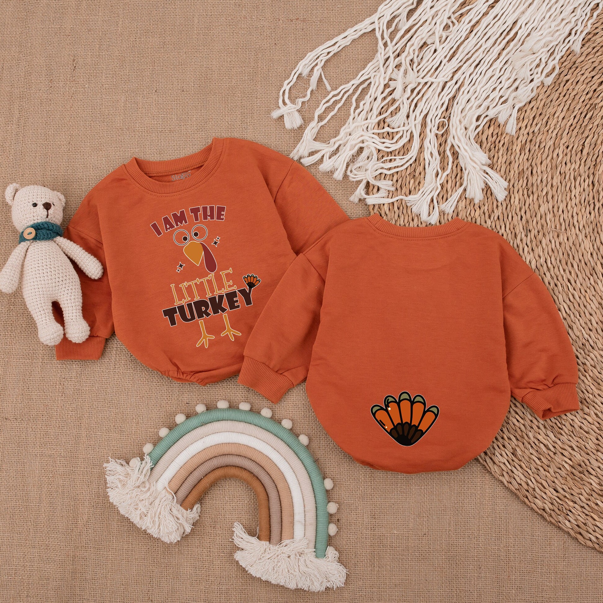 Thanksgiving Romper - Infant Outfit for First Fall & Gender Reveal