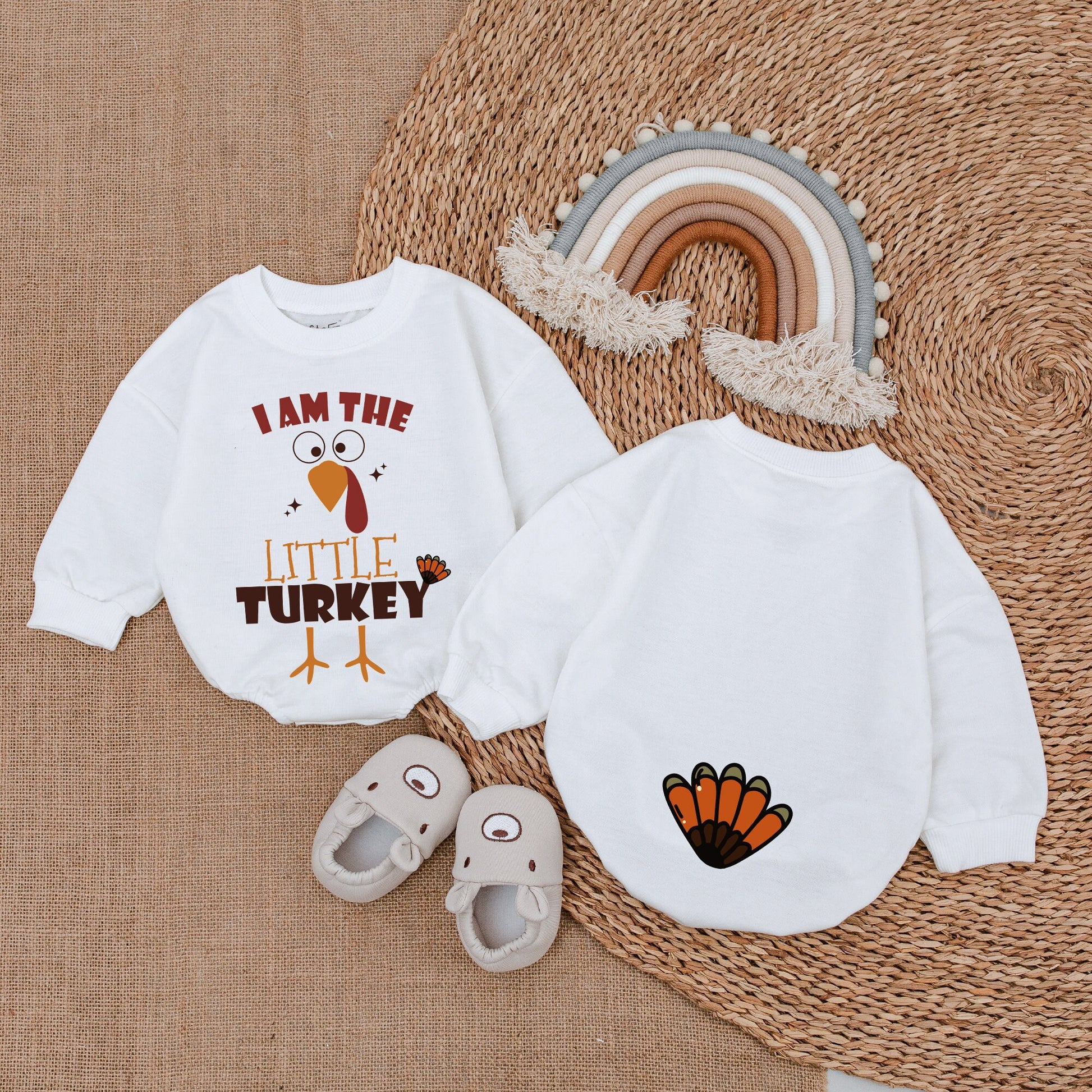 Thanksgiving Romper - Infant Outfit for First Fall & Gender Reveal