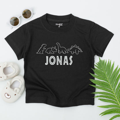 Personalized Dinosaur Name T-Shirt for Boys, Custom Jurassic Toddler Outfit, Universal Theme Park, Dinosaur Gift for Baby, Cute Dino Tee, Boy Clothes 138