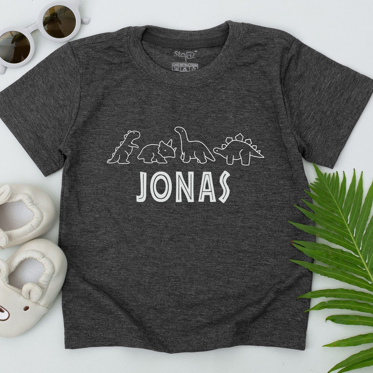 Personalized Dinosaur Name T-Shirt for Boys, Custom Jurassic Toddler Outfit, Universal Theme Park, Dinosaur Gift for Baby, Cute Dino Tee, Boy Clothes 138