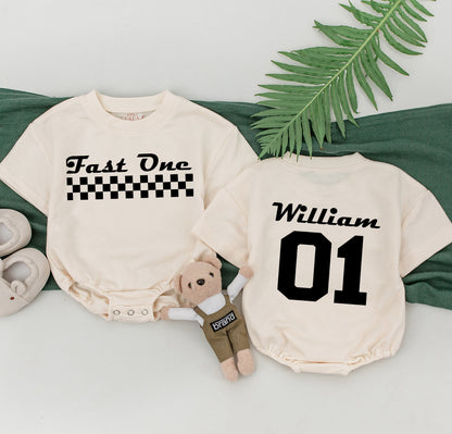 Race Car Family Birthday Shirts, 1st Birthday Outfit, Fast One Theme