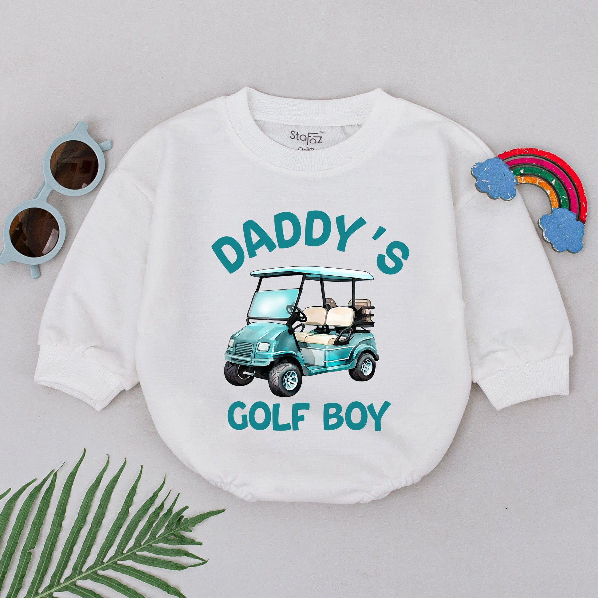 Future Golfer Baby Romper: Daddy's Little Caddy Gift Outfit