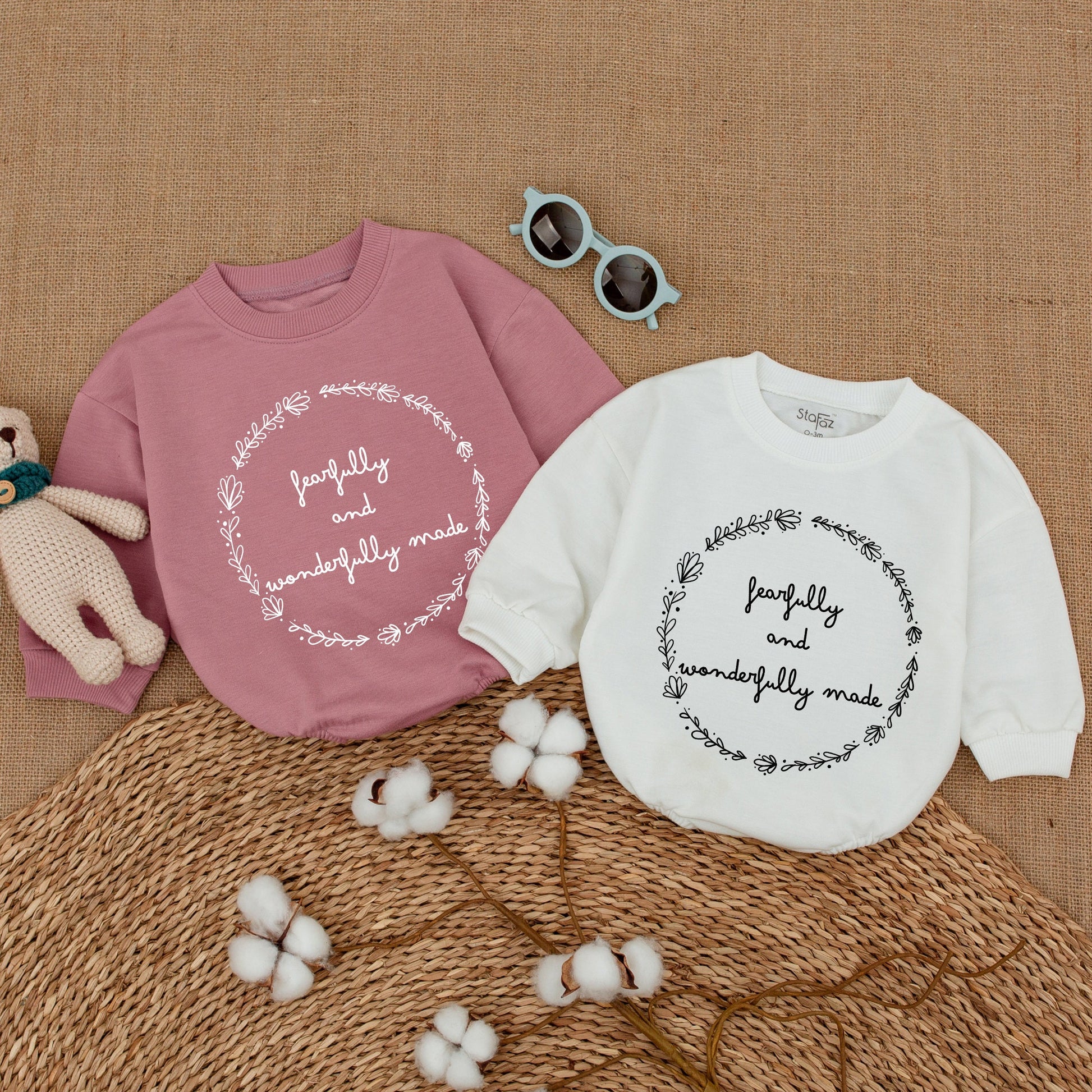Faithful Baby Romper, Christian Miracle Bodysuit, Religious Coming Home Outfit, Natural Infant Bubble Romper, Newborn Gift, Baptism Outfit 136 char