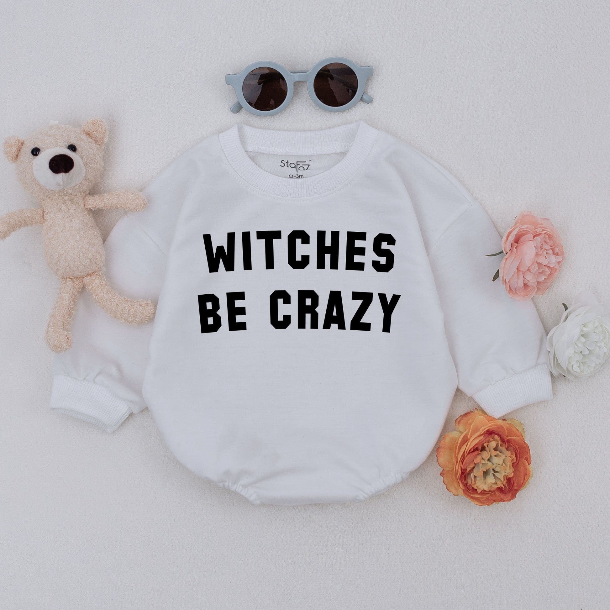 Cute Witchy Romper for Toddlers - First Halloween Baby Outfit