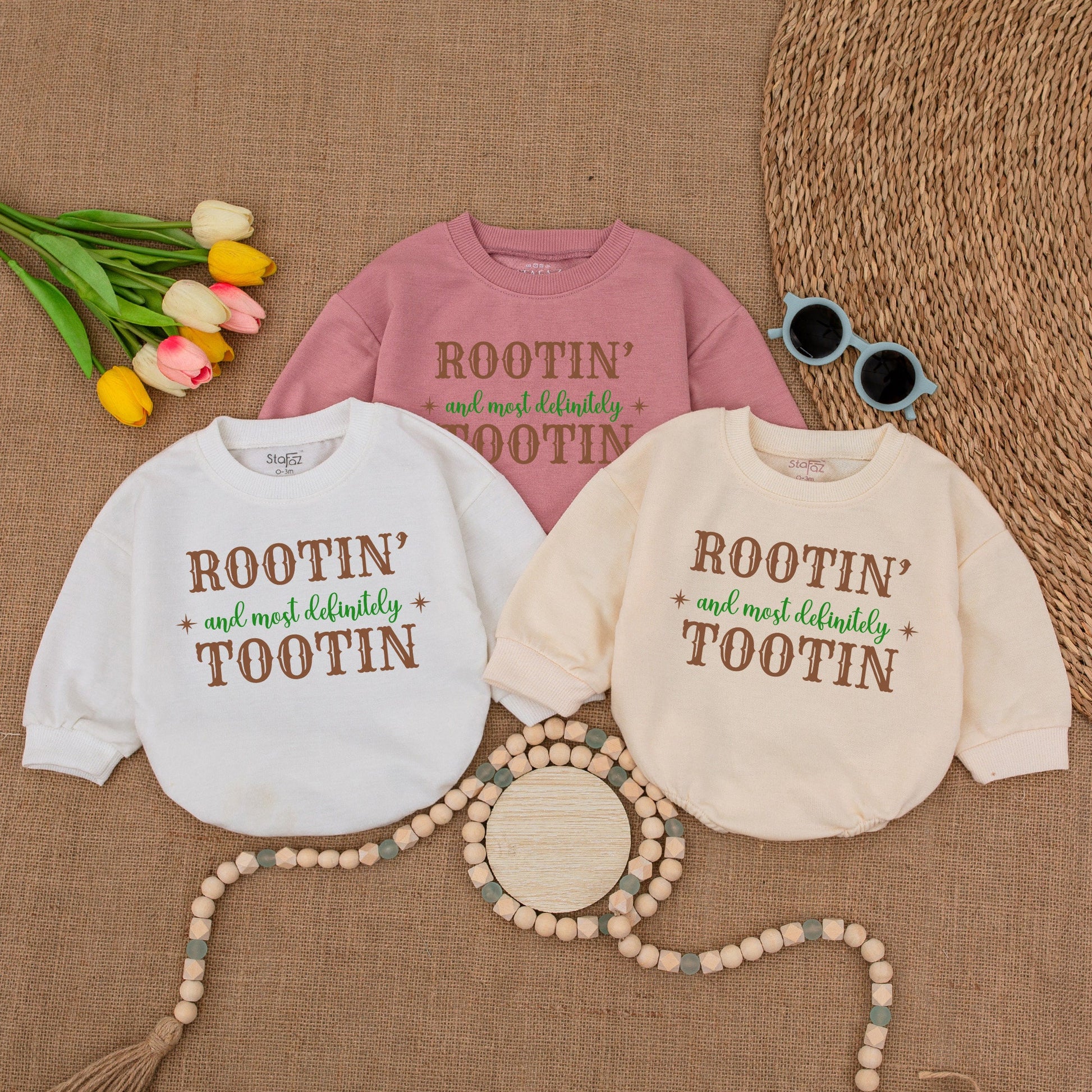 Rootin Tootin Western Baby Bubble Romper - Gender Neutral Bodysuit