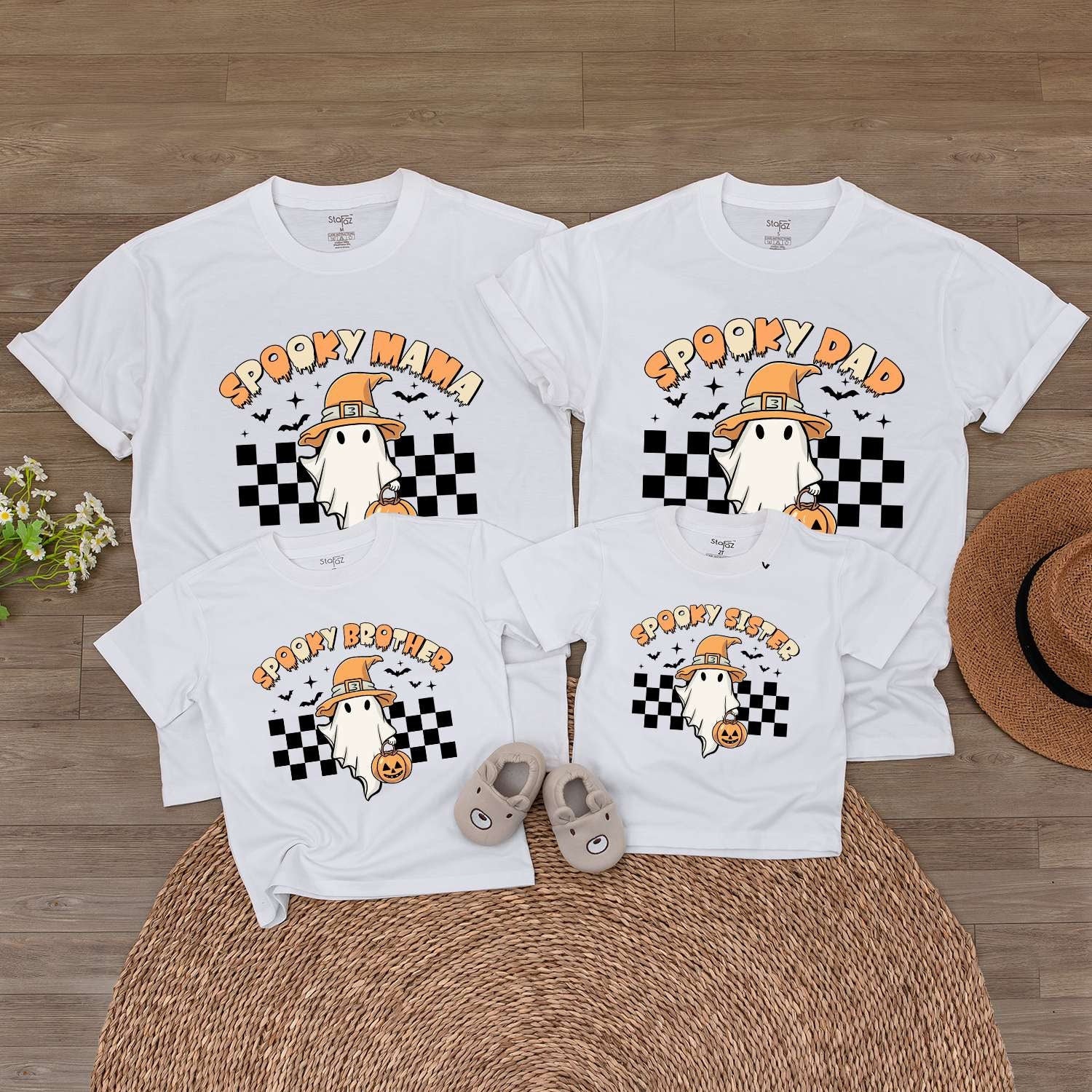 Matching Spooky Family Shirts, Baby Romper & Kids Fall Outfits