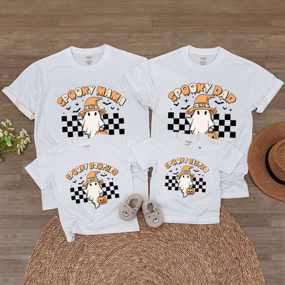 Matching Spooky Family Shirts, Baby Romper & Kids Fall Outfits