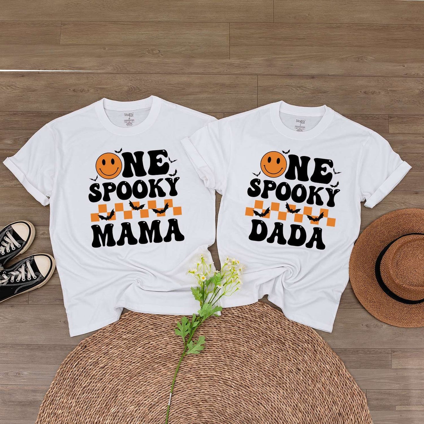 Spooky Family Shirt Set, Baby Romper, Kids Tee, Autumn Birthday Outfit