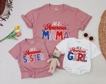 Patriotic Family Birthday Shirts: 4th of July Matching Outfits