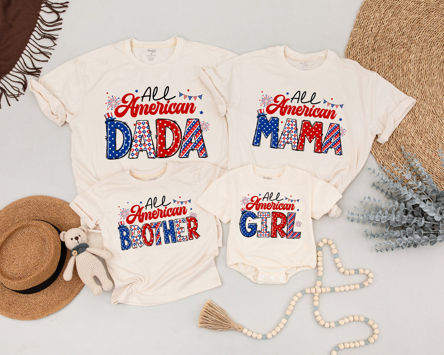 Patriotic Family Birthday Shirts: 4th of July Matching Outfits