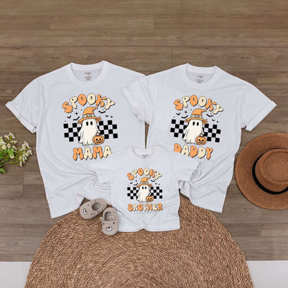 Spooky Family Shirt Set: Baby Romper, Toddler Tee, Fall Outfits