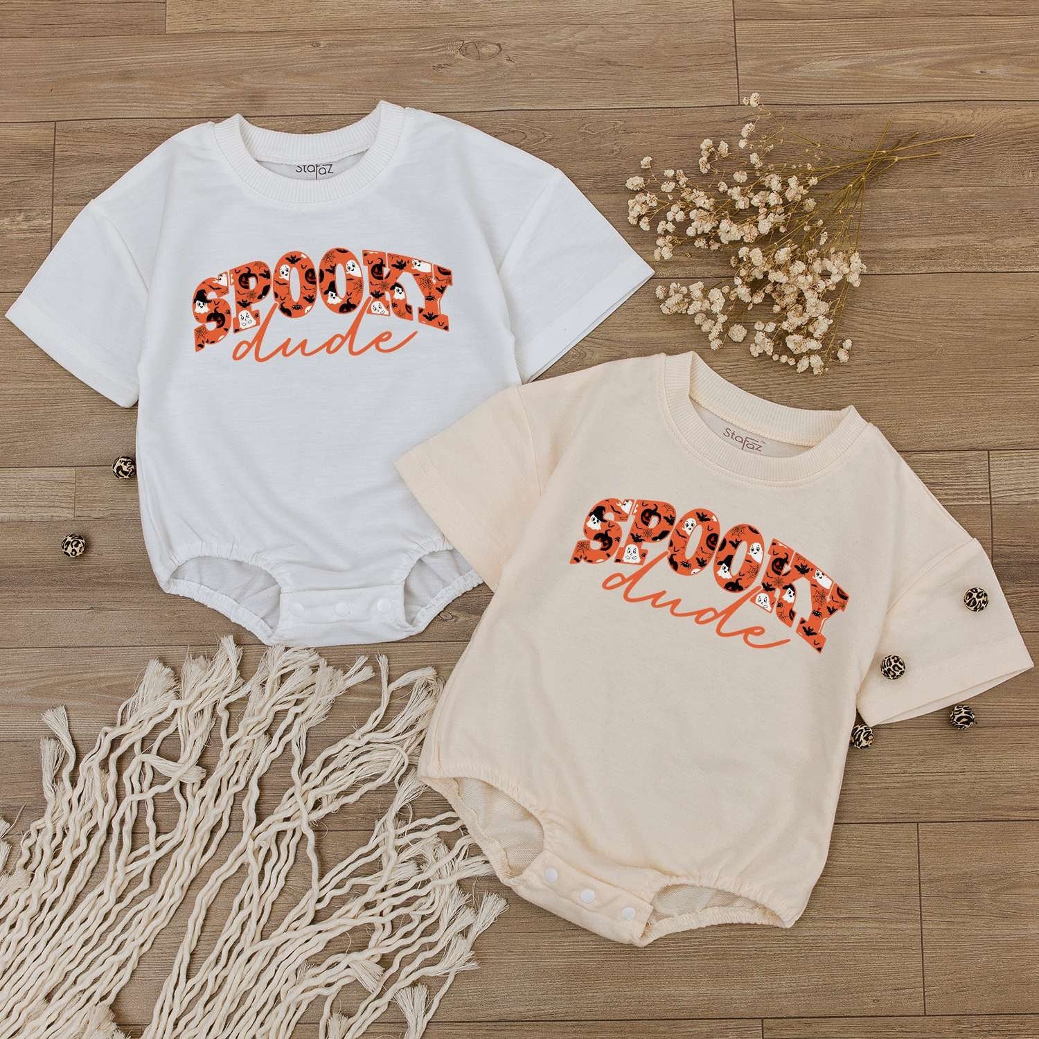 Matching Family Fall Outfit: Baby Romper, Kid’s Tee, Spooky Costume