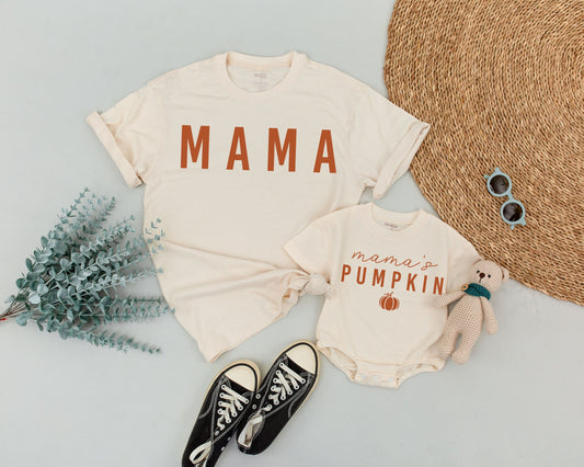 Matching Pumpkin Shirts for Mommy and Me – Fall Family Outfits