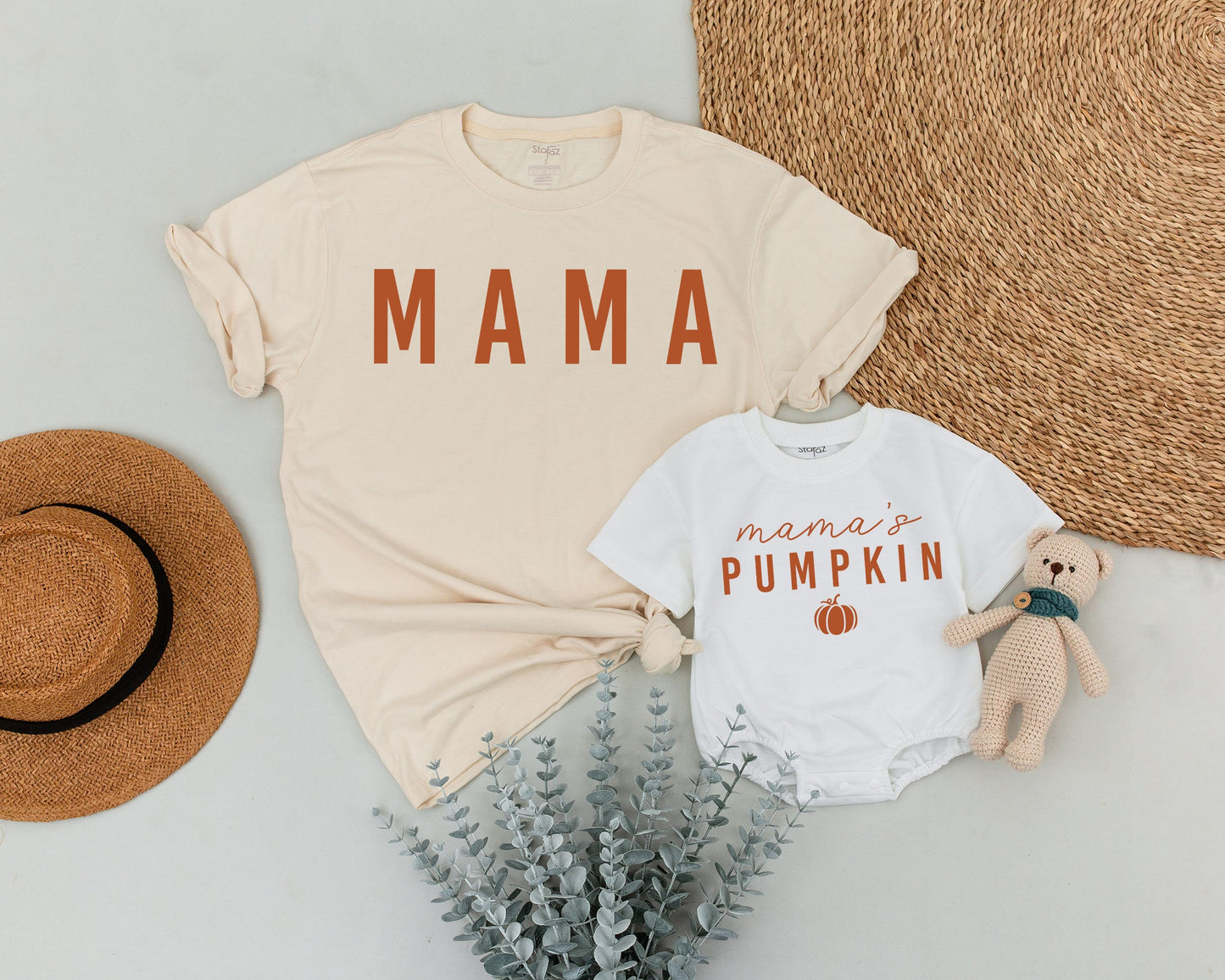 Matching Pumpkin Shirts for Mommy and Me – Fall Family Outfits