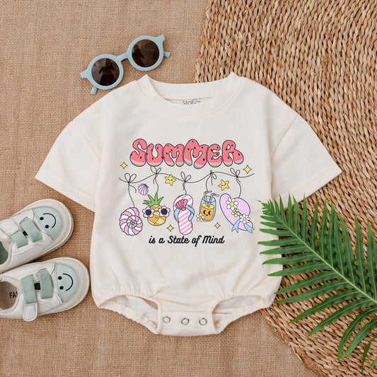 Summer Baby Girl Bubble Romper with Watermelon Letters Pineapple Flip Flops & Sun Hat Adorable Summer Outfit Baby Shower Gift