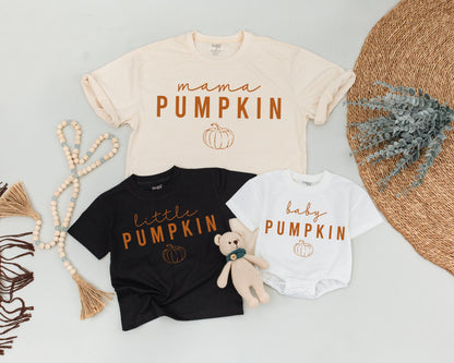 Matching Retro Pumpkin Family Shirts, Fall Baby Outfit, Halloween Fun