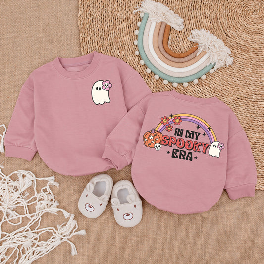 Halloween Baby Bodysuit - Retro Ghost Infant Romper - First Outfit