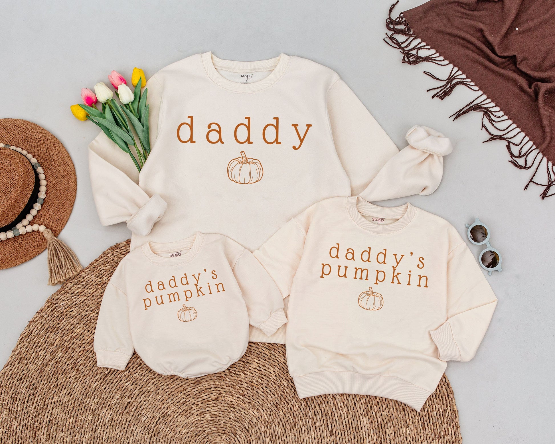 Matching Mama & Mama's Pumpkin Fall Sweatshirts for Mommy & Me, Retro Halloween Family Outfit