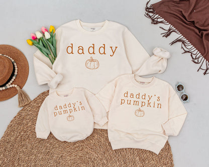 Matching Mama & Mama's Pumpkin Fall Sweatshirts for Mommy & Me, Retro Halloween Family Outfit