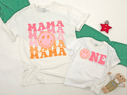 Retro "One Happy Dude" Birthday Shirt – Family Matching Outfit