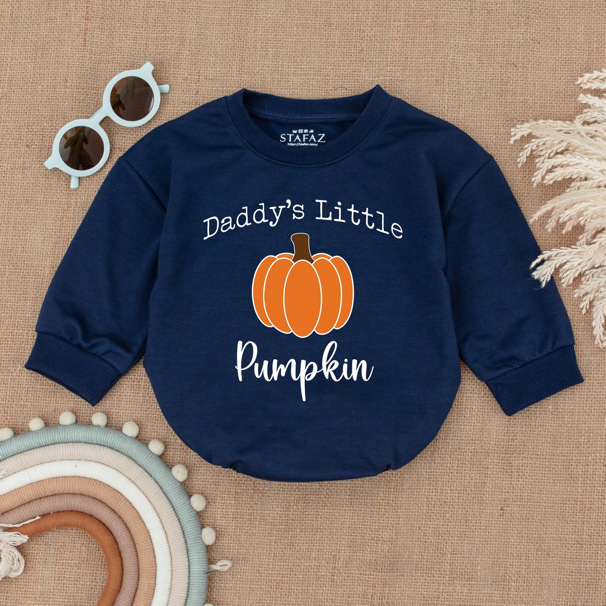 Pumpkin Baby Bodysuit – Thanksgiving Romper for Daddy's Little Cutie  