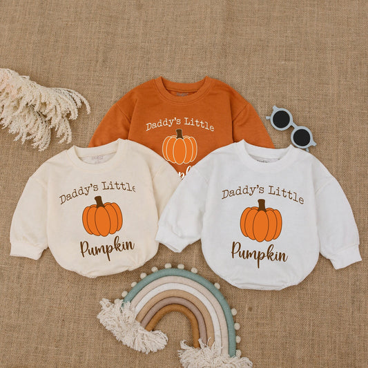 Pumpkin Baby Bodysuit – Thanksgiving Romper for Daddy's Little Cutie  