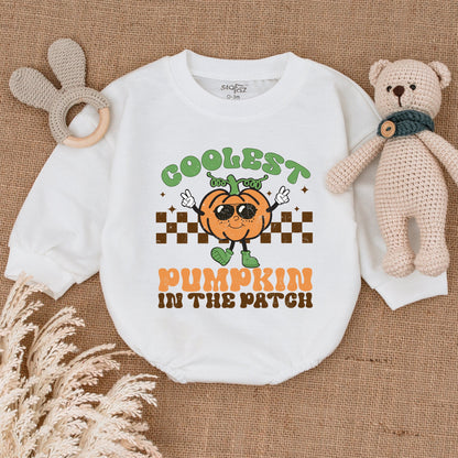Pumpkin Bubble Romper: Baby Thanksgiving & Halloween Bodysuit