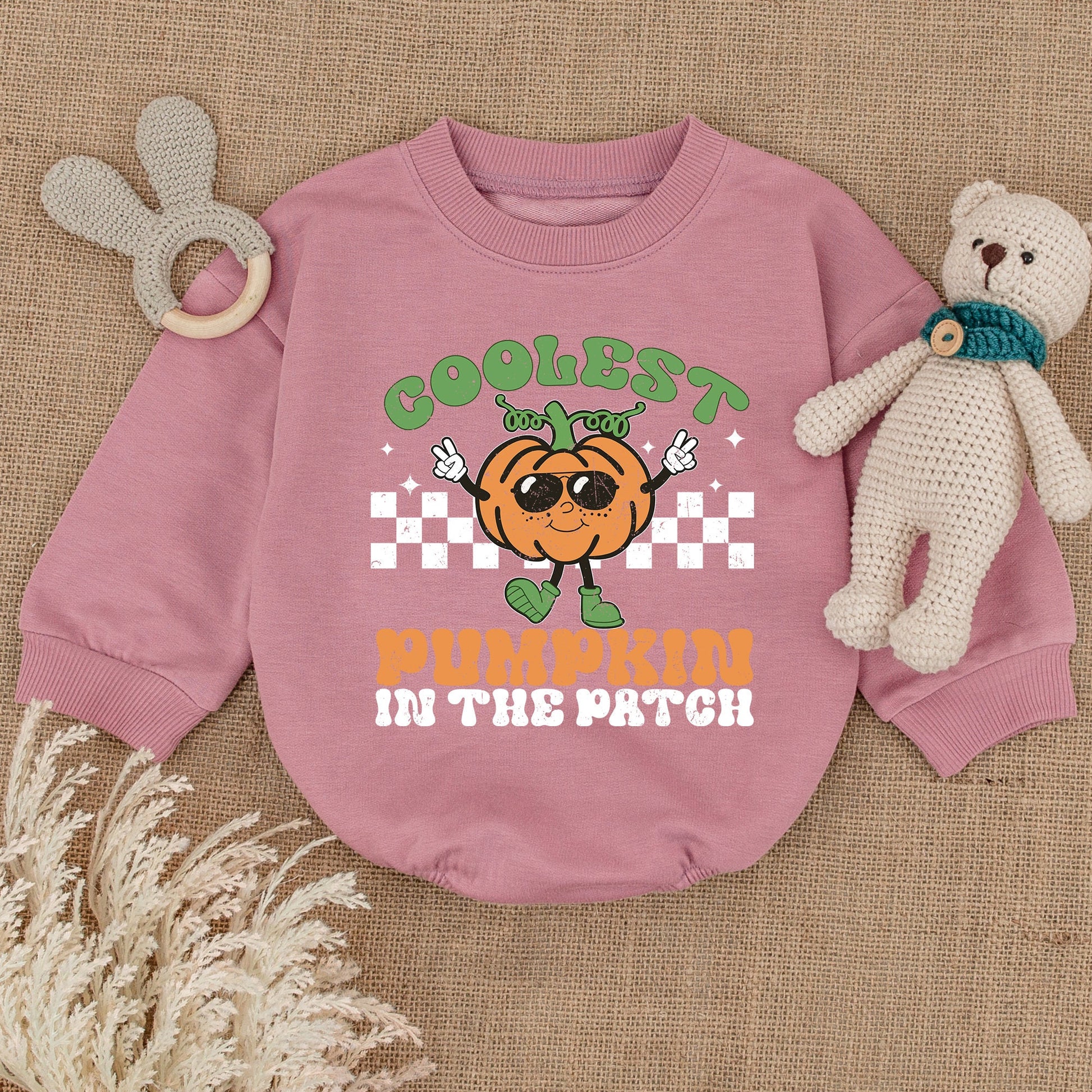 Pumpkin Bubble Romper: Baby Thanksgiving & Halloween Bodysuit