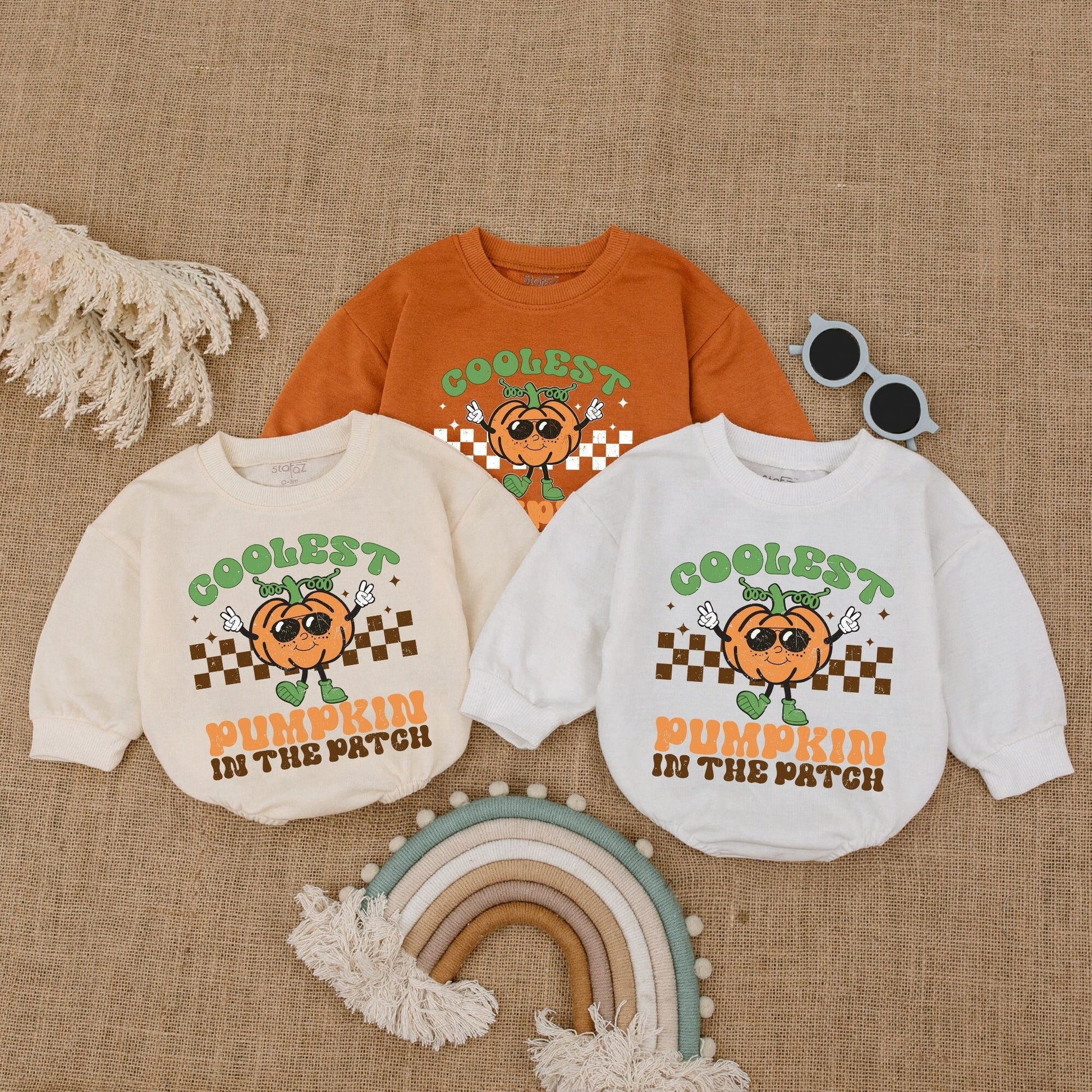 Pumpkin Bubble Romper: Baby Thanksgiving & Halloween Bodysuit