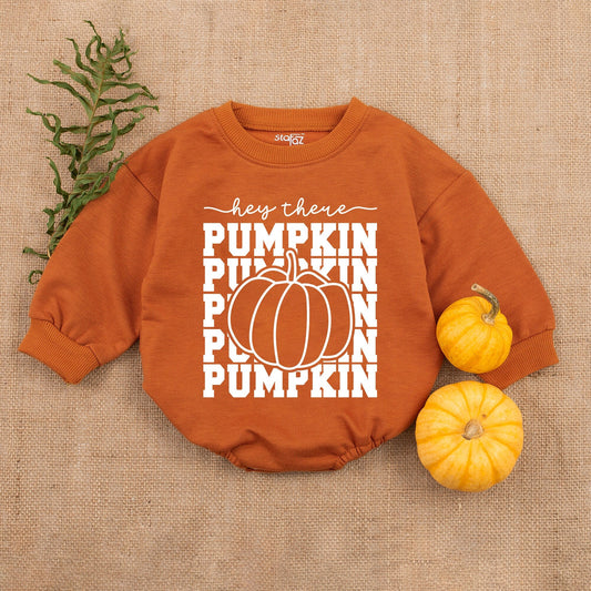 Pumpkin Baby Romper - Fall Thanksgiving Outfit - Baby Shower Gift