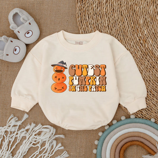 Cutest Pumpkin Baby Romper - My First Halloween Outfit Baby Boy or Girl Clothes Thanksgiving Romper Newborn Gift