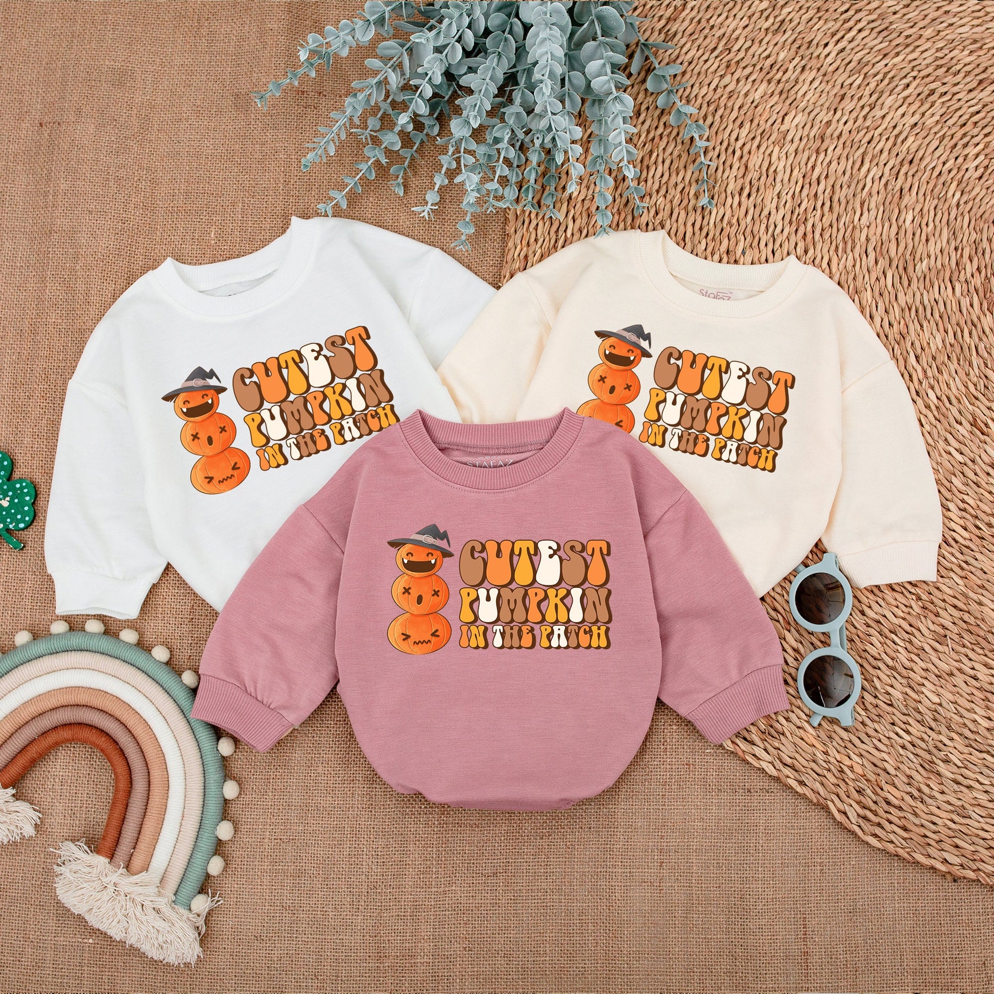 Cutest Pumpkin Baby Romper - My First Halloween Outfit Baby Boy or Girl Clothes Thanksgiving Romper Newborn Gift