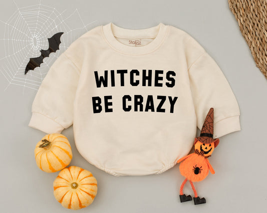 Cute Witchy Romper for Toddlers - First Halloween Baby Outfit
