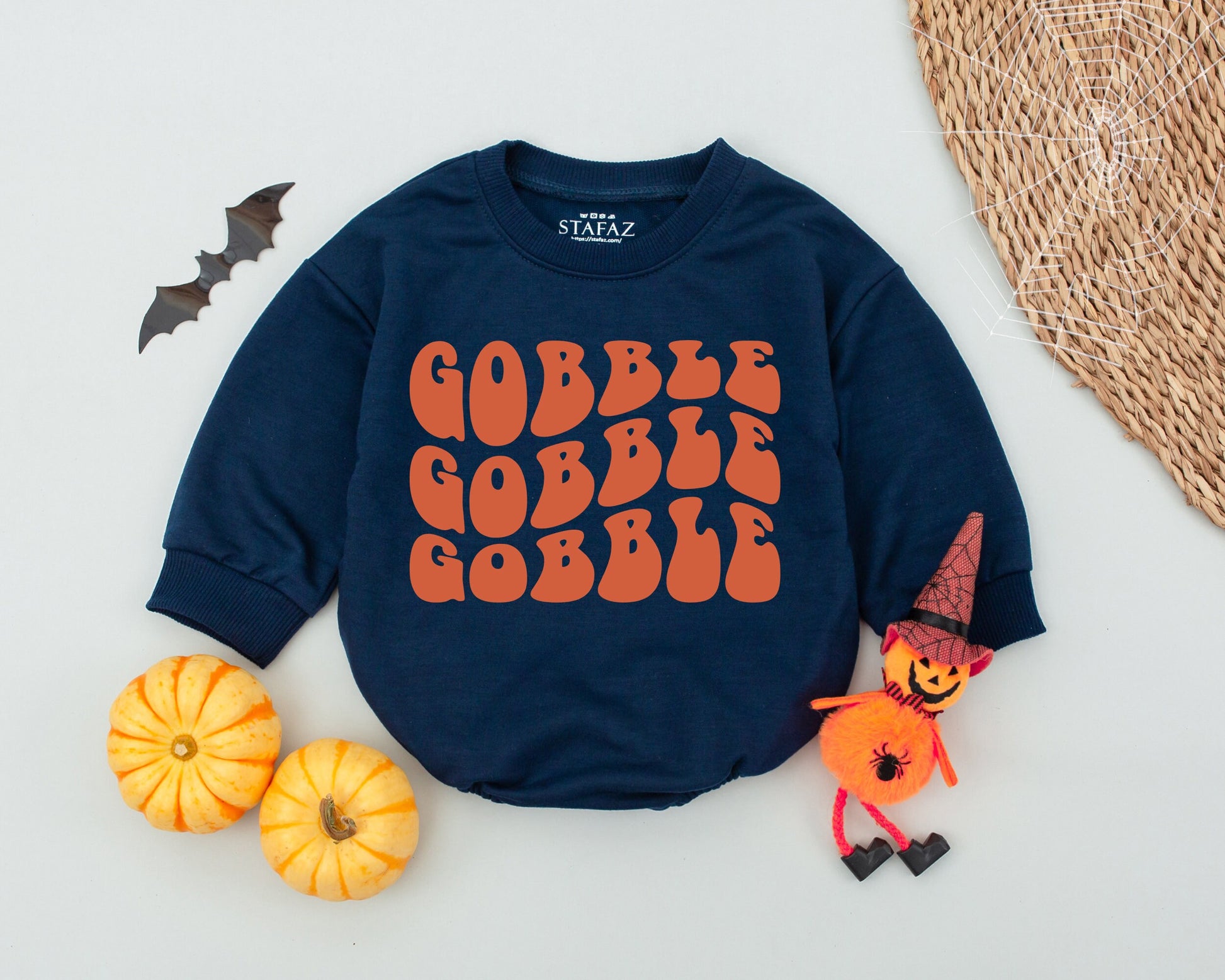 Thanksgiving Baby Romper, Baby's 1st Turkey Day Outfit, Holiday Gift