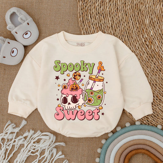 Halloween Baby Romper-Bubble Romper-First Halloween Outfit  