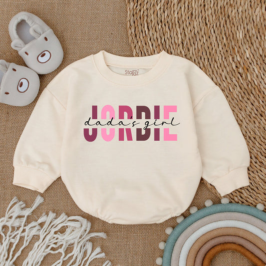 Custom Daddy's Girl Romper Baby Girl Outfit Daddy & Me Bodysuit Cute Gift for Baby Girl Daughter Clothing Newborn