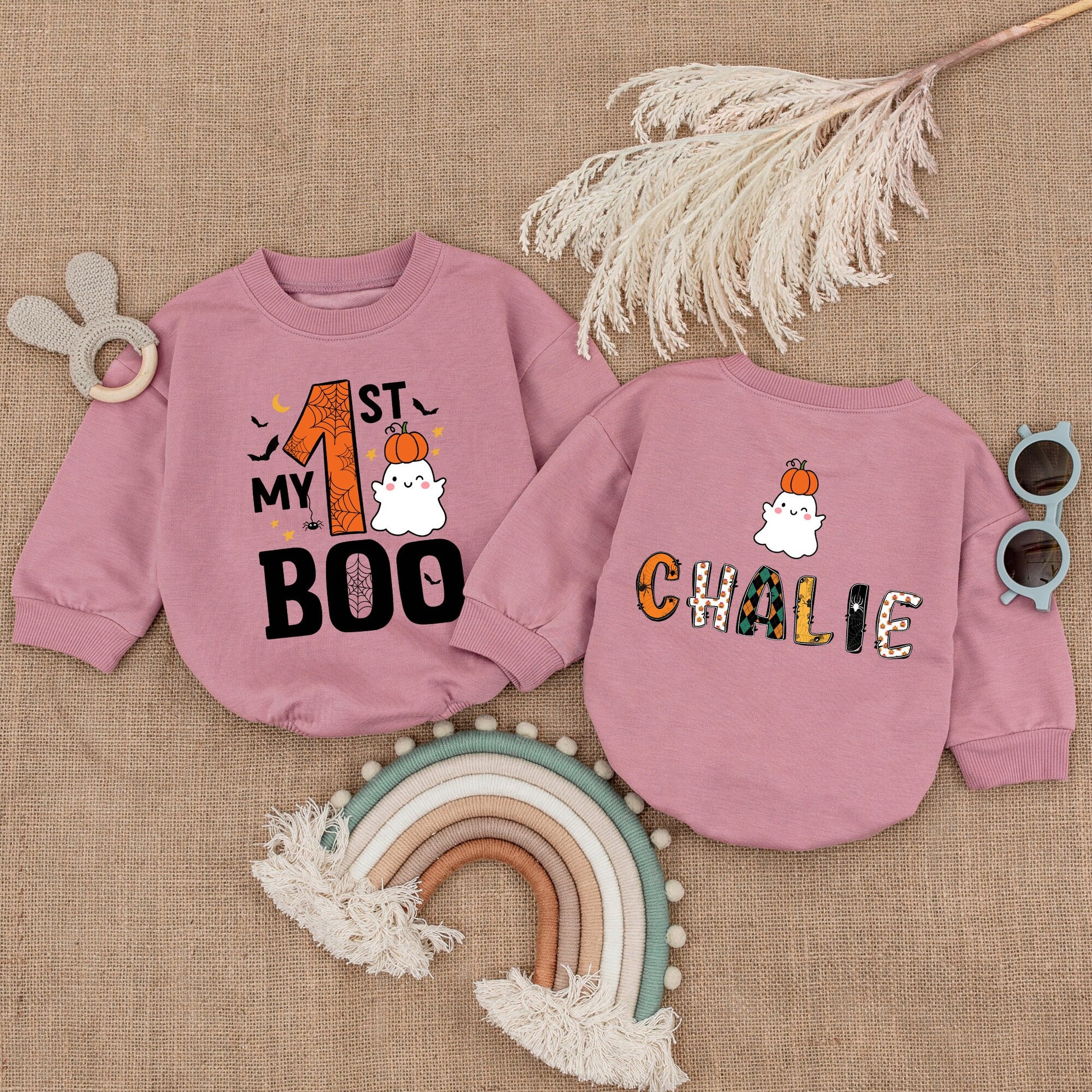 First Halloween Bubble Romper: Baby Pumpkin Bodysuit Gift Idea
