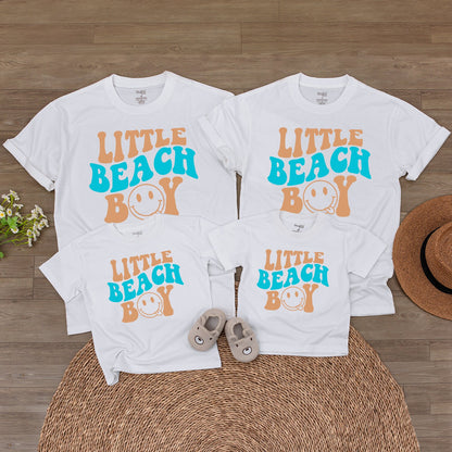 Beach Boy Bodysuit & Family Tees: Summer Vacation & Birthday Outfits