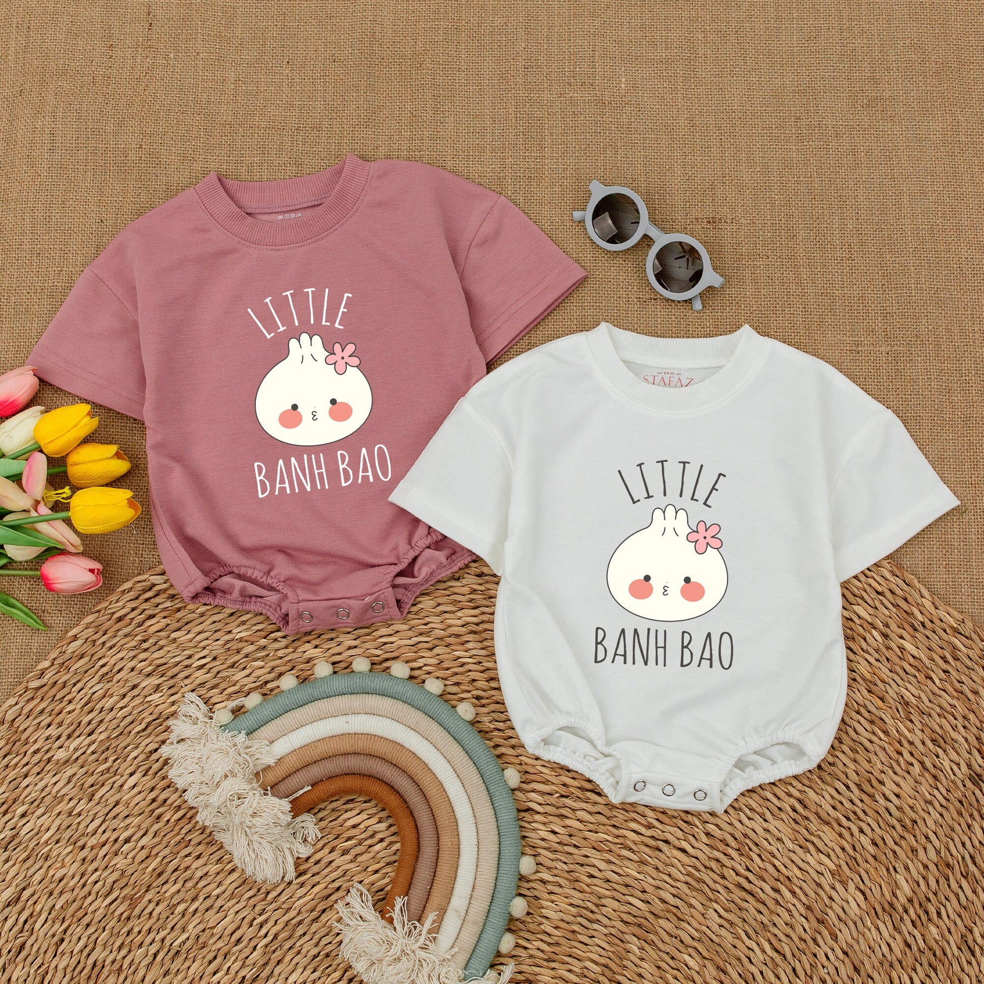 Adorable Dumpling Baby Outfit: Gender Neutral Bodysuit & Romper